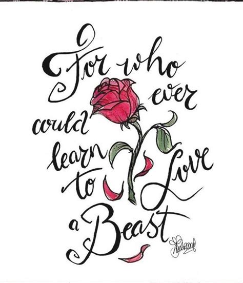 Beauty And The Beast Quotes About Roses - ShortQuotes.cc