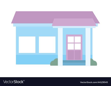 Blue house icon Royalty Free Vector Image - VectorStock