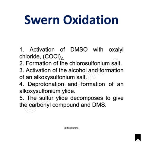 Swern Oxidation - nrochemistry.com