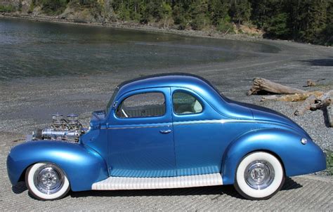 1939 Ford Business Coupe at the beach | MyRideisMe.com