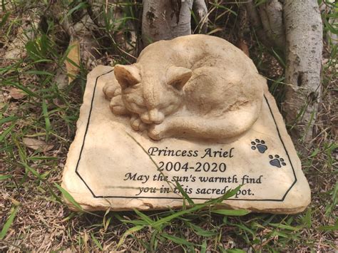 Cat Memorial Stone Personalized Cat Memorial Gift Cat Grave - Etsy