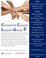 Colon Cancer Support Group at Columbia University Medical Center | Columbia University ...