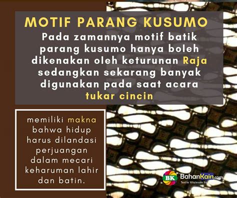 Motif Batik Parang, Sejarah dan Filosofi