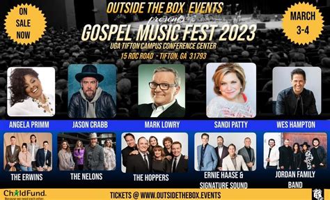 Gospel Music Fest 2023 | UGA Tifton Campus Conference Center | March 3 to March 4