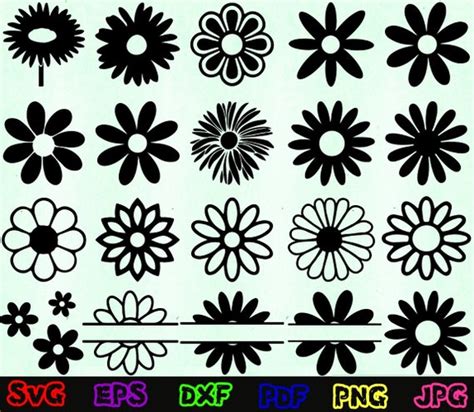 Daisy Svg Svg File Flower Svg Silhouette Cricut Cut File Etsy ...