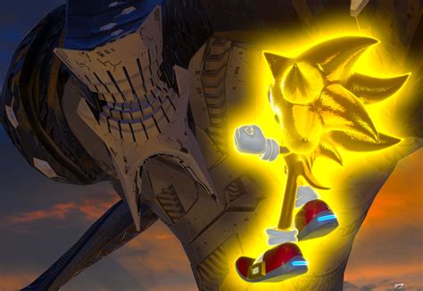 Super Sonic vs Giganto (Sonic Frontiers) by HowteyoArts on DeviantArt