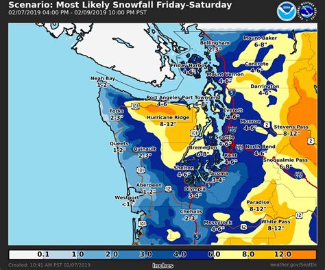 NWS Seattle warns 8-12" of snow through Saturday afternoon : r/udub