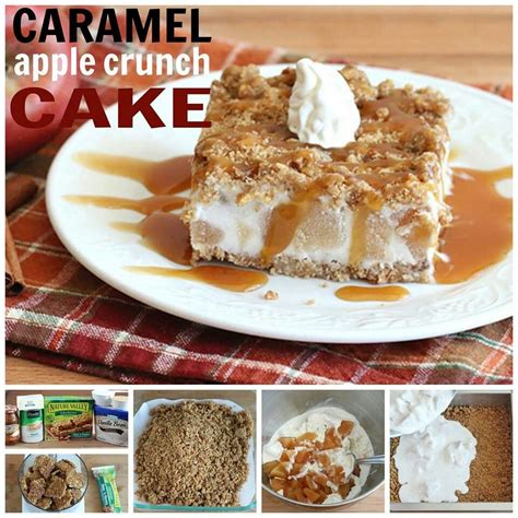 Caramel apple crunch cake | Crunch cake, Frozen desserts, Sweet delights