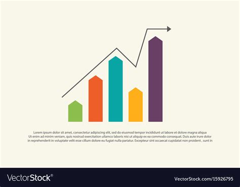 Financial graph chart business design Royalty Free Vector