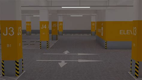 Underground Parking lot 3D model | CGTrader