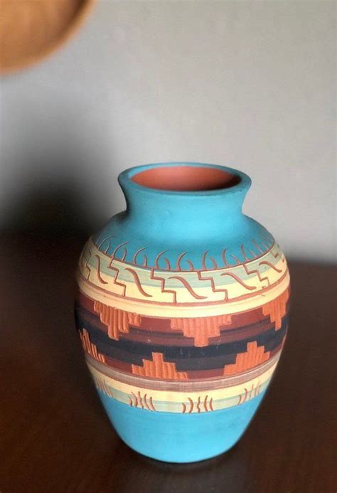 Southwestern Ceramic Pottery / Vintage Tribal Decorative Vase | Etsy | Ceramic pottery, Vases ...