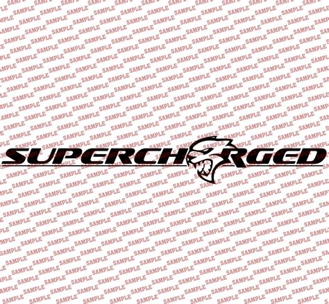 Hellcat Logo Supercharged Custom Vinyl Decal - Etsy