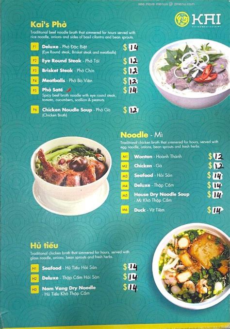 Online Menu of Kai Vietnamese Cuisine Restaurant, Tulsa, Oklahoma ...