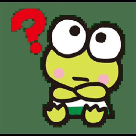 Keroppi Cartoon Frog with Curious Expression Free PNG | PNG All