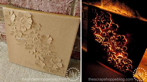 Backlit Canvas Art - The Scrap Shoppe - paper crafts