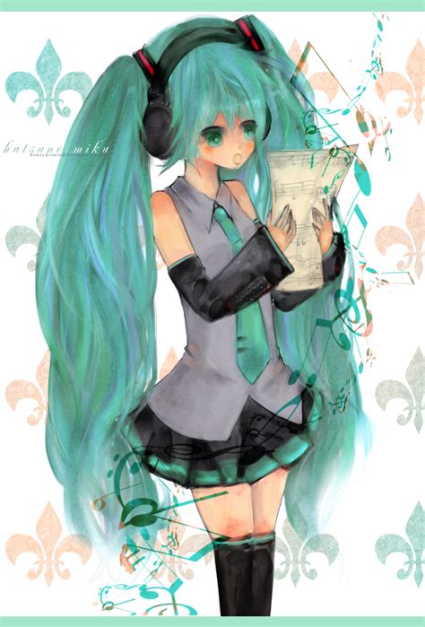 Hatsune Miku Singing by honeypotato on DeviantArt