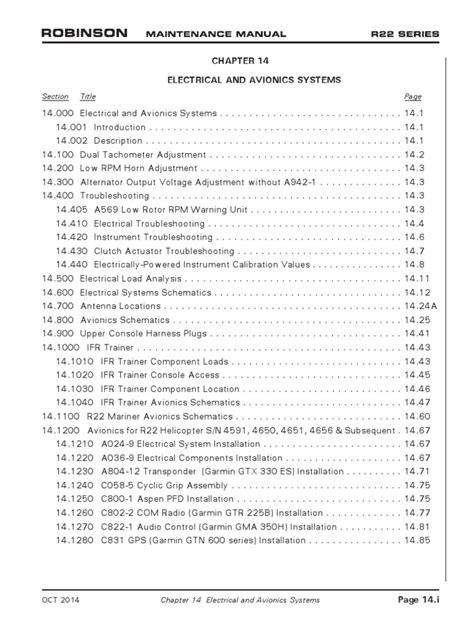 Robinson - Maintenance Manual PDF | PDF | Transponder (Aeronautics ...