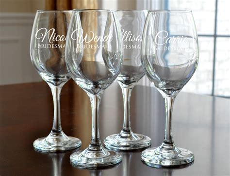 Engraved wine glasses - gramkesil