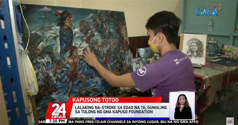 Artist who suffered stroke at 16 recovers with GMA Kapuso Foundation's ...