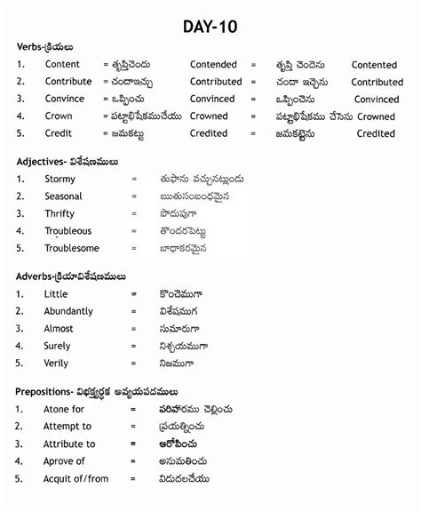 English Tenses Table In Telugu | Brokeasshome.com