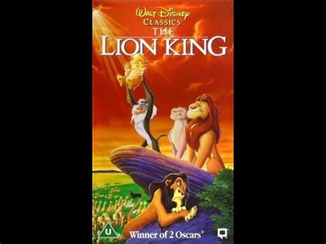 Closing to The Lion King UK VHS (1995) - YouTube