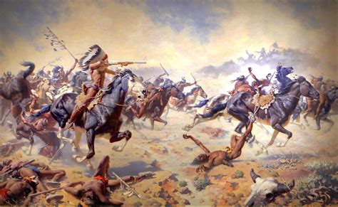 Custer’s Last Stand, 1876. (W. Robinson Leigh) | Western art, Cowboy ...