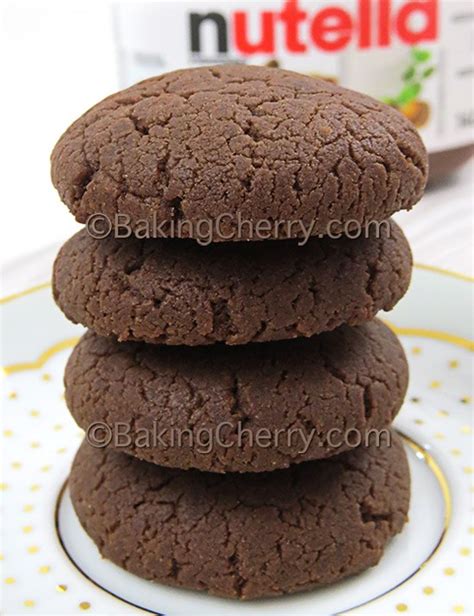 3 Ingredient Nutella Cookies - Baking Cherry