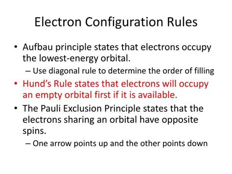 PPT - Electron Configuration Rules PowerPoint Presentation, free ...