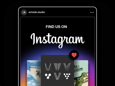 We're on Instagram! by Artstak Studio on Dribbble