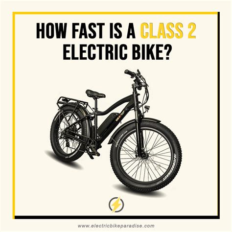 How Fast Is a Class 2 E-Bike? - Electric Bike Paradise