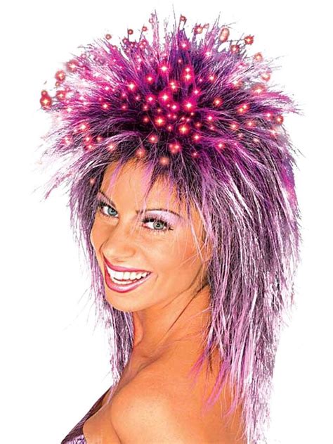 The Fiber Optic purple wig by Morris Costumes is the ultimate party wig ...