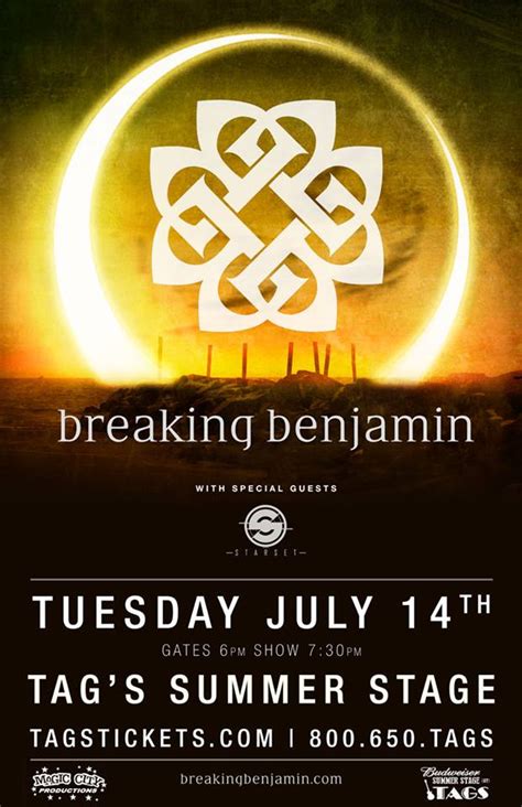 Concert Review: Breaking Benjamin "Dark Before Dawn Tour" Big Flats, NY - MediaMikes