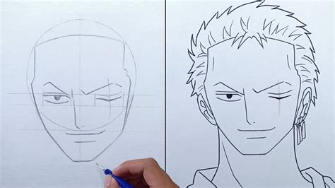 How to Draw RORONOA ZORO [One Piece] - Cara Menggambar Anime - YouTube