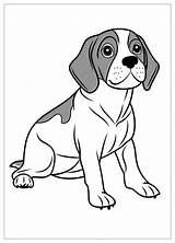 Beagle Coloring Pages  Free Printable Illustrations For Kids sketch template