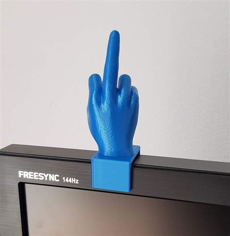 Free 3D file Middle finger with holder 🖕・3D printing template to download・Cults