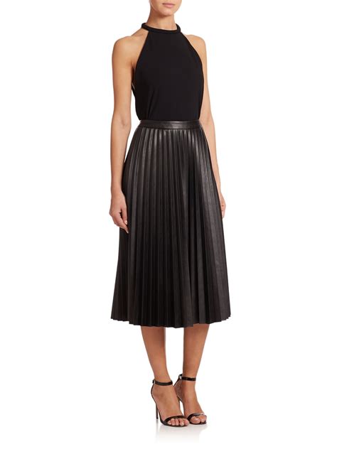 Leather Midi Skirt Short | ocimumglobal.com