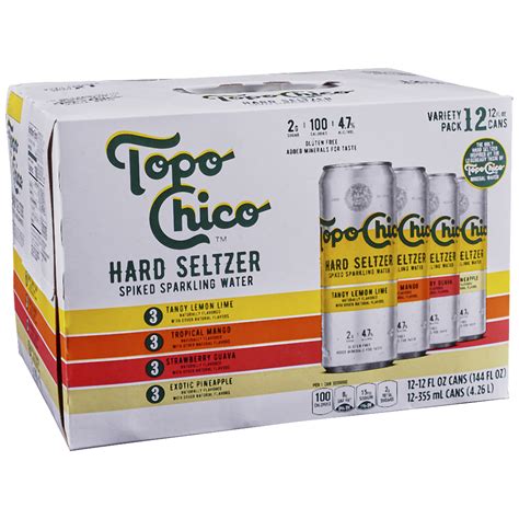 Topo Chico Hard Seltzer Variety Pack 12pk 12 oz Cans - Applejack