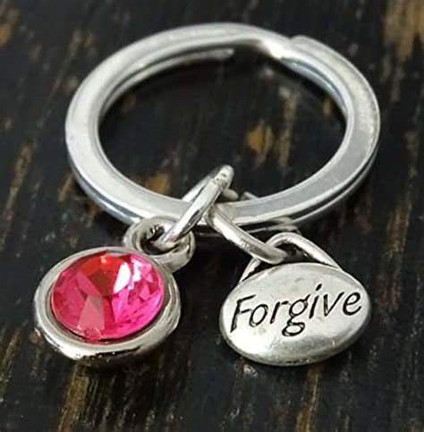 Amazon.com: Forgive Keychain, Forgive Charm, Forgive Pendant, Forgive ...