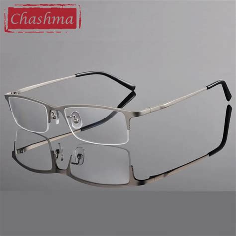 Chashma Titanium Eyeglass Ultra Light Weight Frames Optical Frame Glasses for Men-in Men's ...