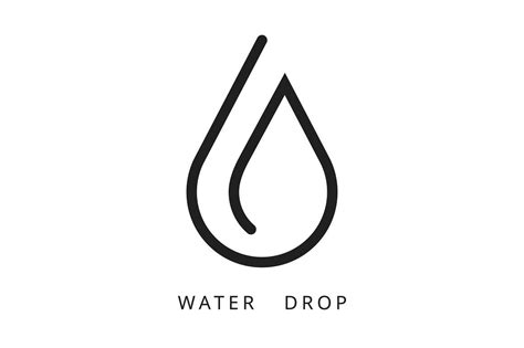 Water Drop Logo. Vector Template | Water drop logo, Water logo, Drop logo