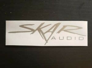 SKAR AUDIO Stereo Sound System Vinyl Decal Car Window Bumper Sticker | eBay