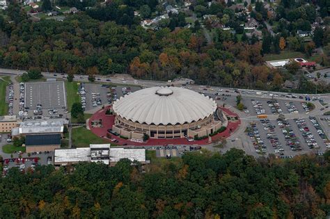 Aerial of WVU coliseum Photograph by Dan Friend - Fine Art America