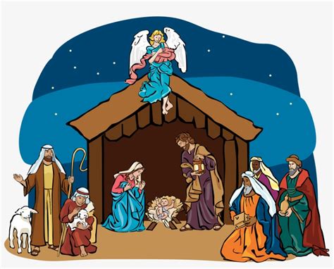 Nativity Clipart Baby Jesus Manger - Nativity Clipart Transparent PNG - 3300x2504 - Free ...