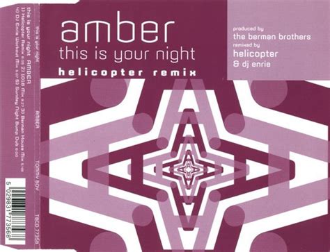 Amber – This Is Your Night (Helicopter Remix) (1996, CD) - Discogs