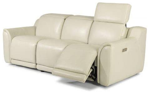 Flexsteel Reign MOD Leather Power Reclining Sectional with Power ...