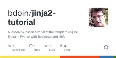 GitHub - bdoin/jinja2-tutorial: A lesson by lesson tutorial of the ...