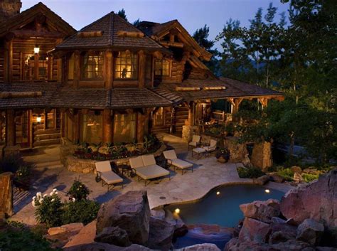 This rustic lodge style home was designed by RMT Architects and built ...