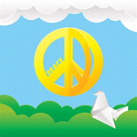 Hippie peace symbol — Stock Vector © SelenaMay #6084340