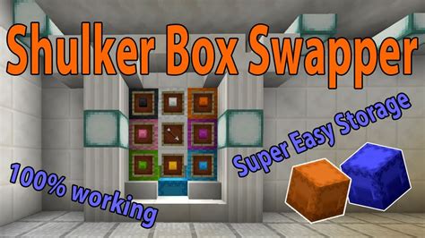 Automatic Shulker Box Swapper Minecraft 1.17 | Easy Storage System | Tested 2021 - YouTube