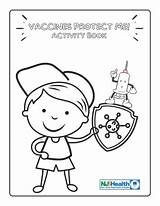 Free Printable Vaccine Coloring Pages A Fun Way To Talk About Vaccines sketch template